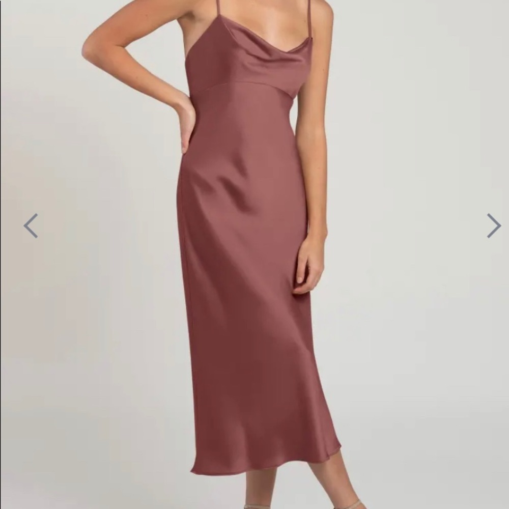 NWT - Jenny Yoo Adele Satin Slip Dress